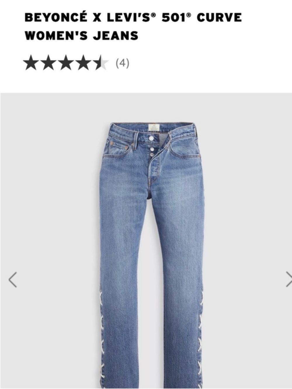 501® Curve Women's Jeans - Light Blue